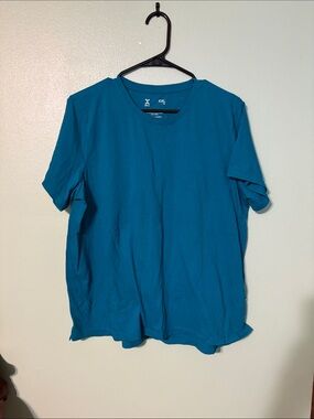 Xersion Teal Crew Neck Short Sleeve Tee